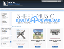 Tablet Screenshot of echoespublications.com